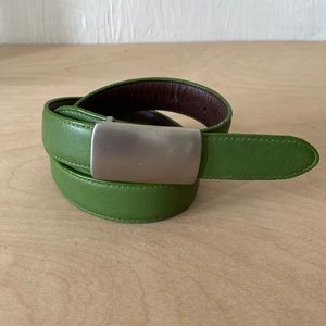 Coach Green Leather Belt